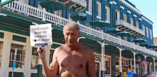 Nevada City becomes the nation's first municipality to decriminalize nudity.
