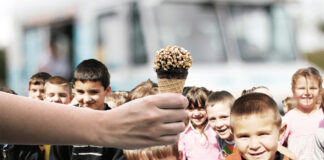 What started out as a fun idea by area father Bryan Kranstein, turned into a near ice cream riot at an area school.