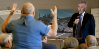 The Grass Valley Elk's Lodge held a contentious "support group" to discuss the menacing East Main Street Roundabout.